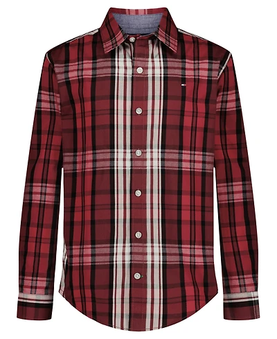 Tommy Hilfiger Boys 8-20 Holiday Long-Sleeve Plaid Shirt