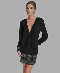 Bcbg Women's Hotfix Drop-Waist Sheath Dress