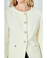 endless rose Women's Tweed Buttoned Vest