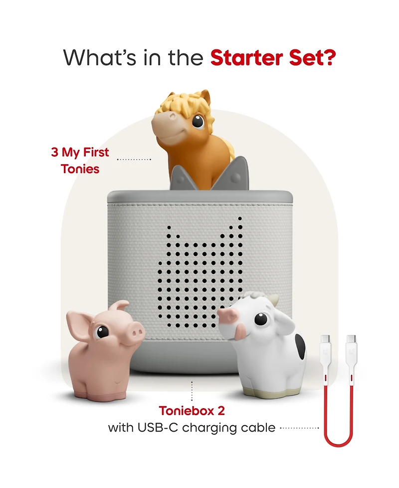 Tonies TB2 My First Tonies Bundle Moon Box Mft Farm Set