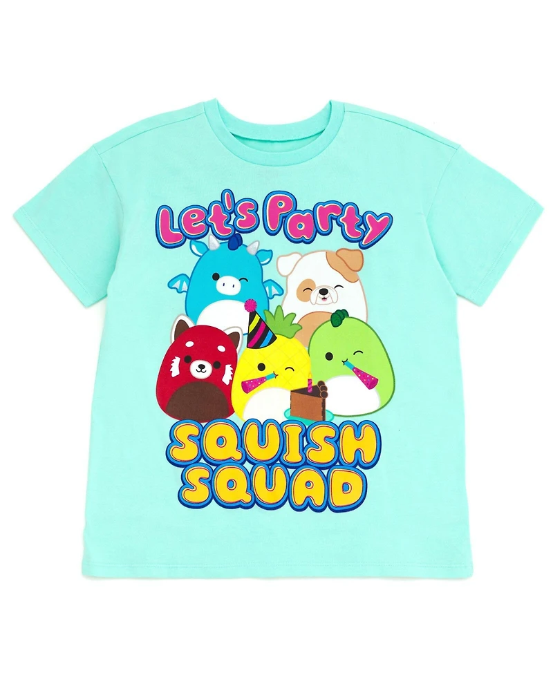 Squishmallows Girls Drop Shoulder T-Shirt