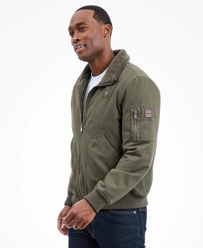 Lucky Brand Men's Long Sleeves Flight Jacket