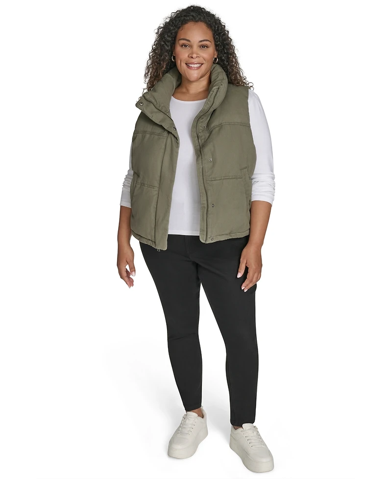 Levi's Plus Sleeveless Short Puffer Vest