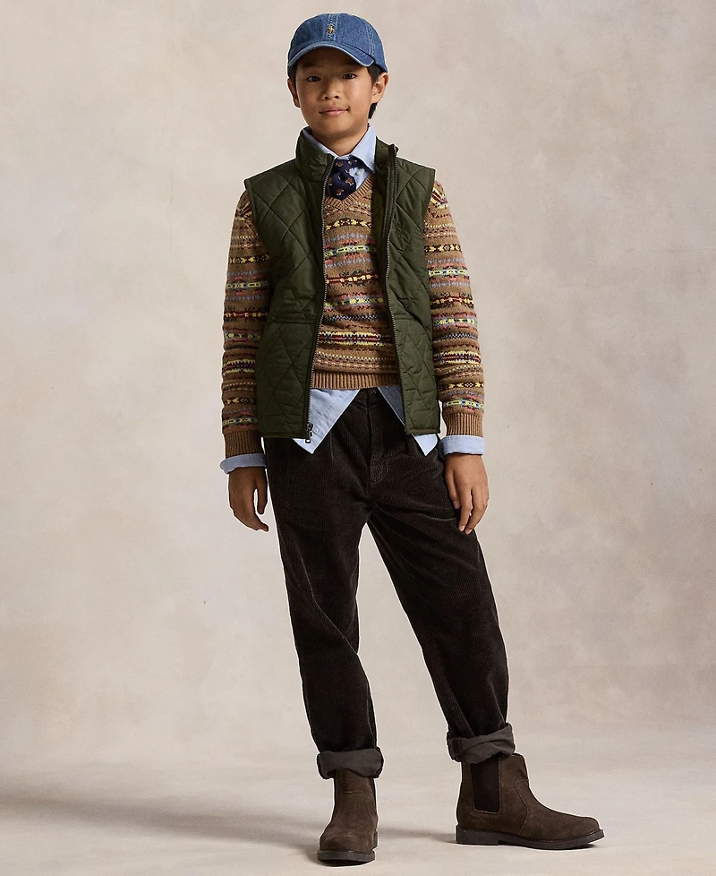 Polo Ralph Lauren Big Boys Fleece-Lined Quilted Vest
