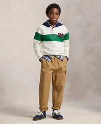 Polo Ralph Lauren Big Boys Logo Fleece Rugby Hoodie