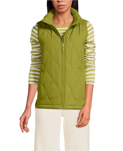 Lands' End Women's Tall FeatherFree Onion Quilted Insulated Vest