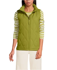 Lands' End Women's Tall FeatherFree Onion Quilted Insulated Vest