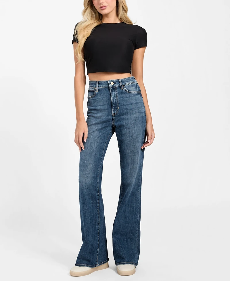 Guess Women's Classic Faye High Rise Bootcut Jeans