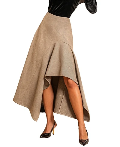 Cupshe Women's Asymmetrical Hem Midi Skirt