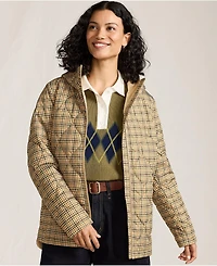 Lands' End Women's Print FeatherFree Quilted Insulated Jacket