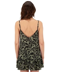 Hurley Juniors' Marina V-Neck Cover-Up Mini Dress