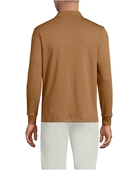 Lands' End Big & Tall Long Sleeve Cotton Supima Polo Shirt with Pocket