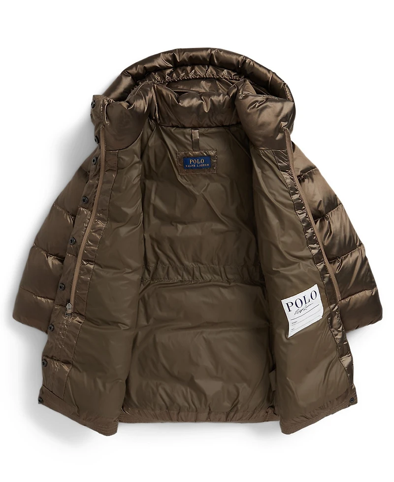 Polo Ralph Lauren Girls 2T-6X Insulated Metallic Outerwear Coat
