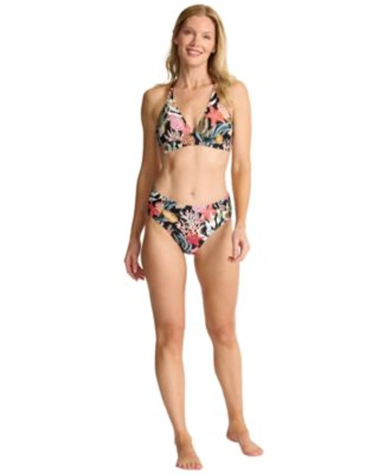 Tommy Bahama Womens Shell Halter Bikini Top Hipster