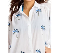 Tommy Bahama Women's Palm Button Front Shirt