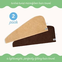 Turbie Twist Microfiber Turbie Twist 2 Pack (Sheepskin, Pinecone)