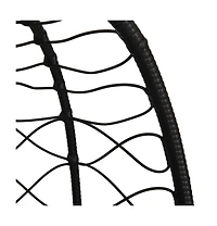 vidaXL Hanging Egg Chair Anthracite Poly Rattan, Powder-Coated Steel