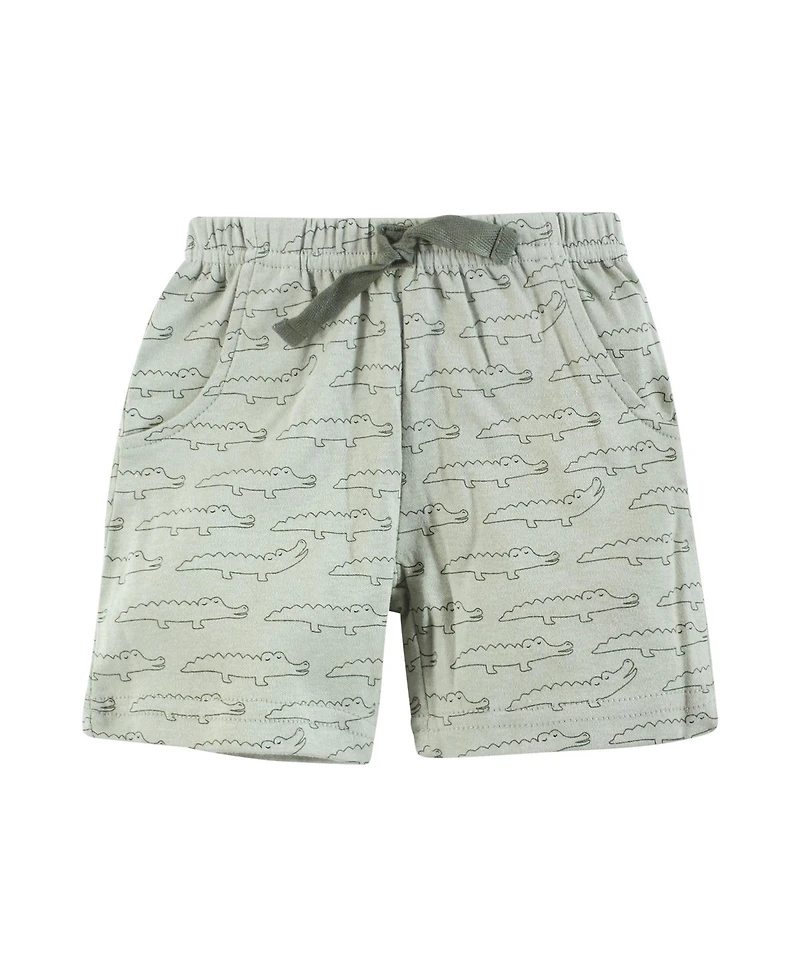Hudson Baby Toddler Boys Four-Pair Active Shorts Bundle