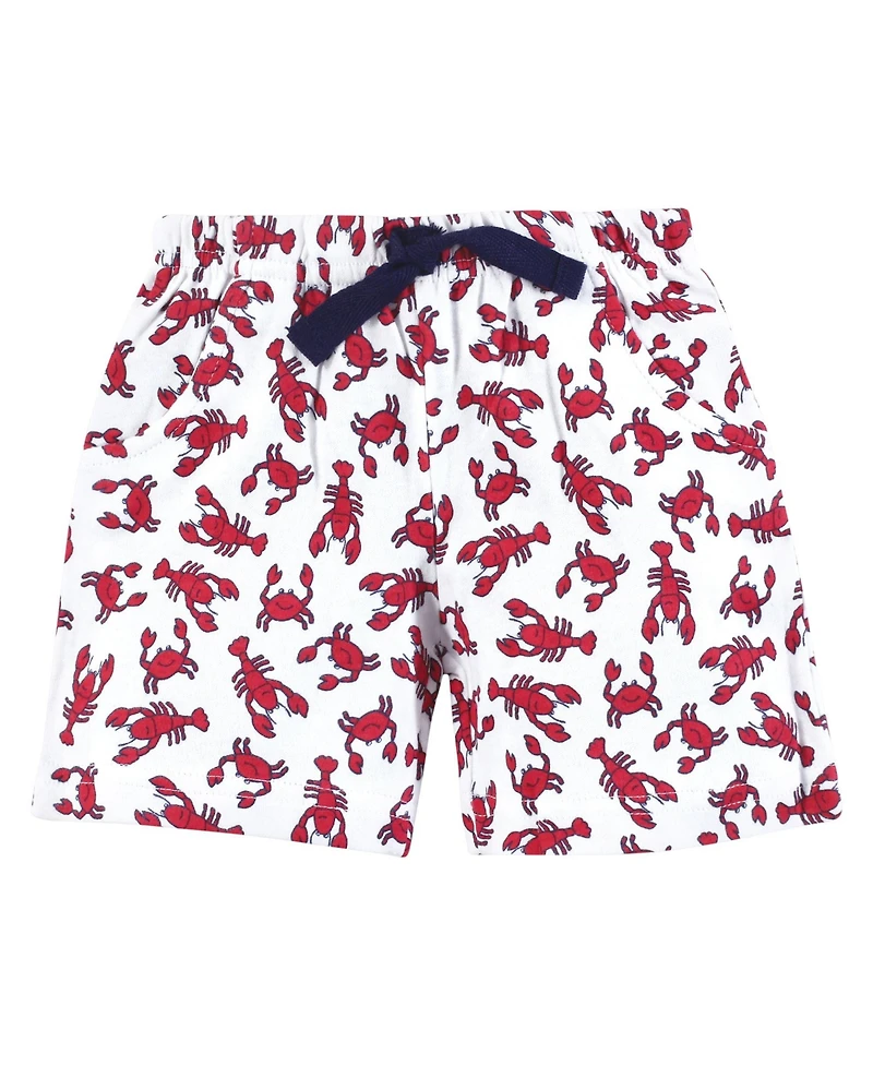 Hudson Baby Toddler Boys Four-Pair Active Shorts Bundle