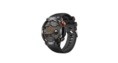 Ruxing Smart Outdoor Sports Smart watch with Compass Emergency Light Ips Hd Large Round Screen -Orange