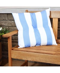 Indoor/Outdoor Weather-Resistant Polyester Square Tufted Pillow with Zipper Closures - 19" 2pk