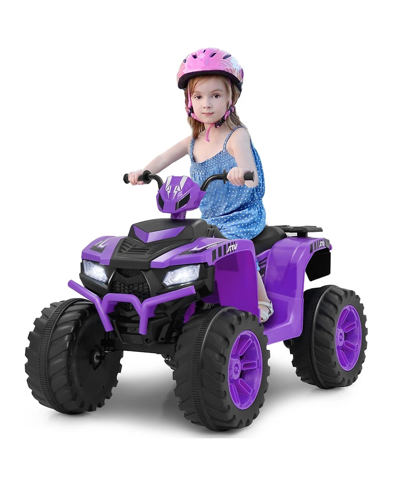 24V Kids Electric Atv Ride On Quad with Wireless Music for Ages 3–8