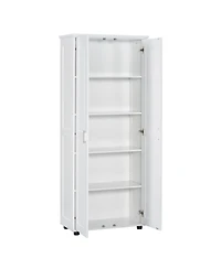 Casainc Storage Cabinet with Two Doors for Bathroom, Office, Adjustable Shelf, Mdf Board