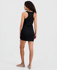 Miken Juniors' Front-Ruched Cover-Up Tank Dress, Macy's Exclusive