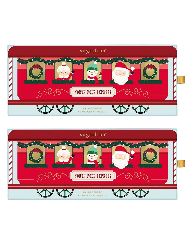 Sugarfina Holiday North Pole Express Candy Bento Box Duo, 2 Piece