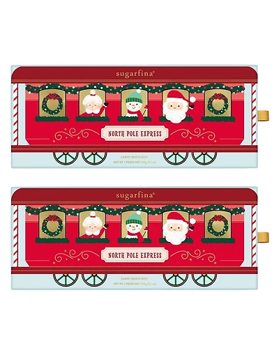 Sugarfina Holiday North Pole Express Candy Bento Box Duo, 2 Piece