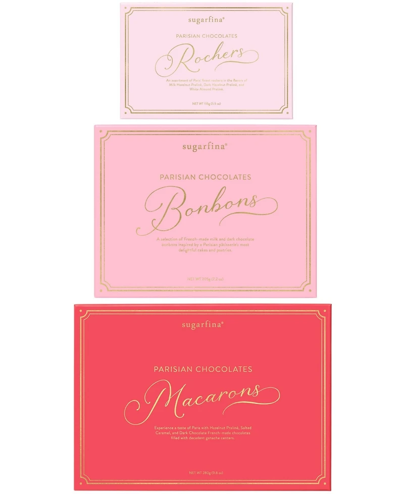 Sugarfina Parisian Chocolate Gift Box Tower, 3 Piece