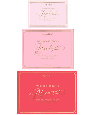 Sugarfina Parisian Chocolate Gift Box Tower, 3 Piece