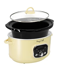 MegaChef 3.5 Liter Electric Slow Cooker in Ivory