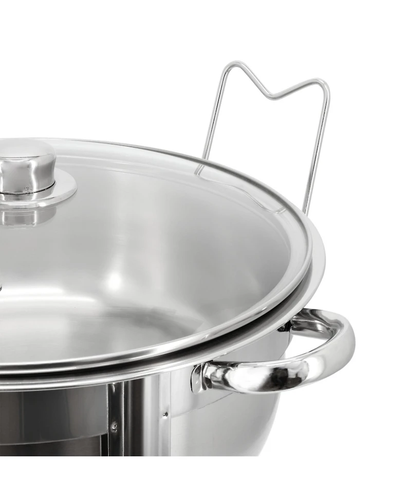 MegaChef 7.9 Quart Round Stainless Steel Professional Chafing Dish/Food Warmer/Buffet Server Serving Trays