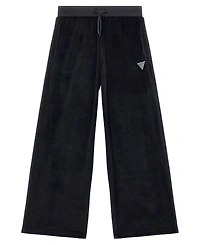 Guess Girls 8-16 Velour Rhinestone-Embellished Triangle Logo Pants