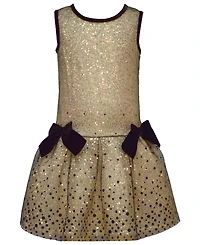Bonnie Jean Girls 7-16 2-Piece Sequin Dot Dress and Cardigan Set