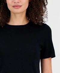 Anne Klein Women's Short-Sleeve Wool Sweater