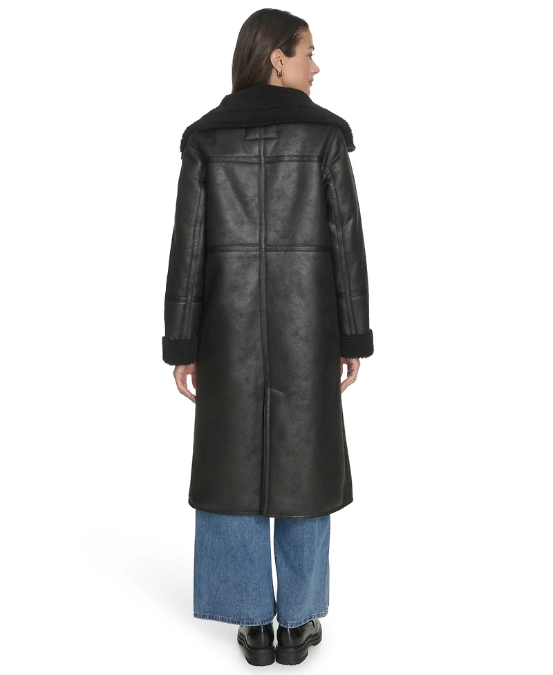 Levi's Women's Regular Long Faux Shearling Coat