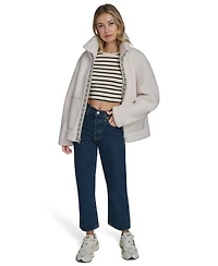 Levi's Women's Regular Stand Collar Sherpa Teddy Jacket