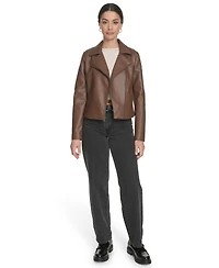 Levi's Women's Regular Faux Leather Asymmetric-Zip Moto Jacket