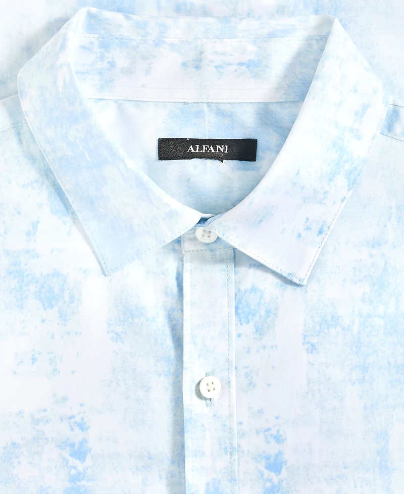 Alfani Men's Short-Sleeve Rugged Texture Shirt, Macy's Exclusive