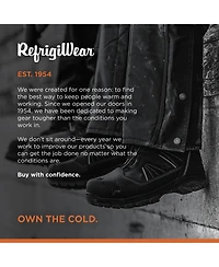 RefrigiWear Men's Men s Extreme Hiker Waterproof Insulated Freezer Boots with Boa Fit System - Ultimate Cold Weather Protection and Comfort