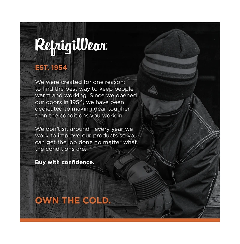 RefrigiWear Men's PolarForce Insulated Reflective Cap - Warm Winter Headwear for Extreme Cold, High Visibility