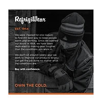 RefrigiWear Men's PolarForce Insulated Reflective Cap - Warm Winter Headwear for Extreme Cold, High Visibility
