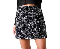 Cupshe Women's Show Stopper Black Mini Skirt