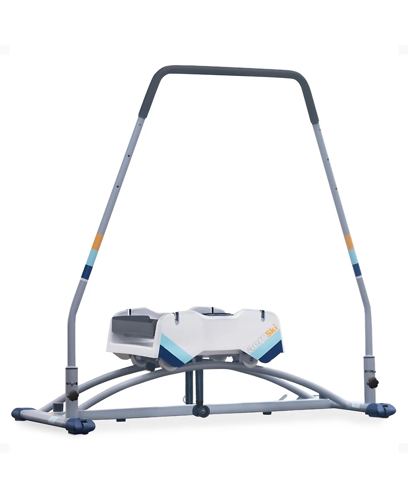 Aeroski 2.0 Ski Fitness Workout Machine with Recoil Spring Resistance, Gray