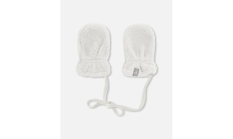 Deux par Deux Baby Unisex Infant Sherpa Mittens - Baby