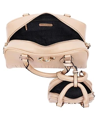 True Religion Logo Satchel with Matching Mini Bag