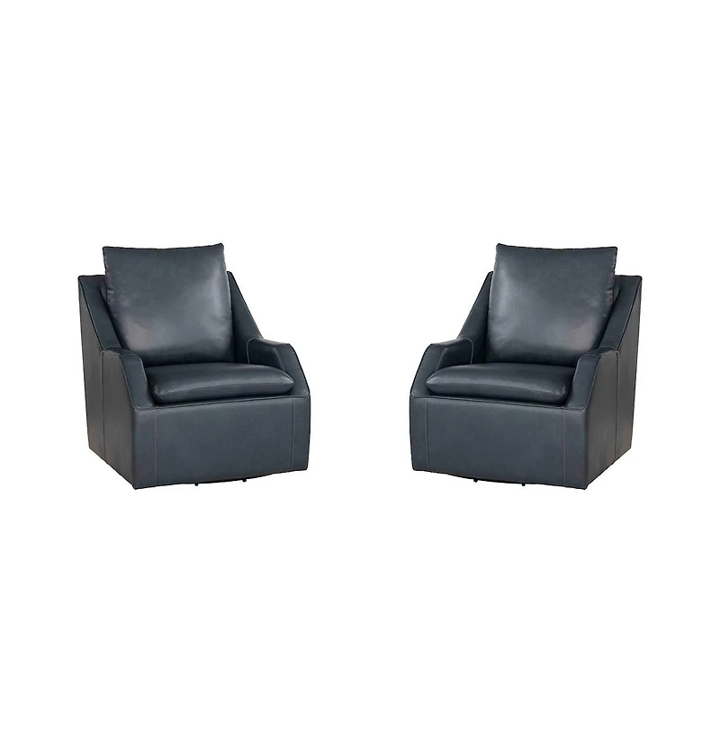 Parker Living Asher - Steamboat Marine Swivel Accent Chair Two Pack