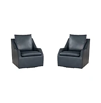 Parker Living Asher - Steamboat Marine Swivel Accent Chair Two Pack